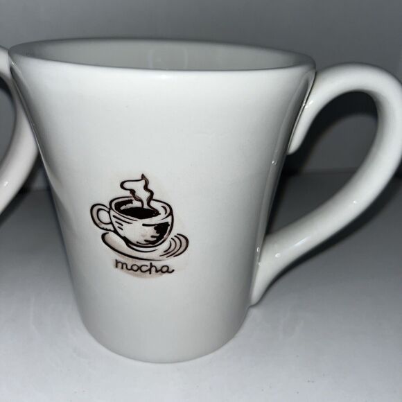 Decortative Coffee Themed Mugs ‘Cappuccino’ and ‘Mocha’ SUPER CUTE 2pc - Picture 3 of 5